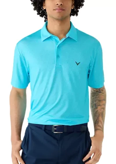 Men's Short Sleeve Heathered Golf Polo Shirt