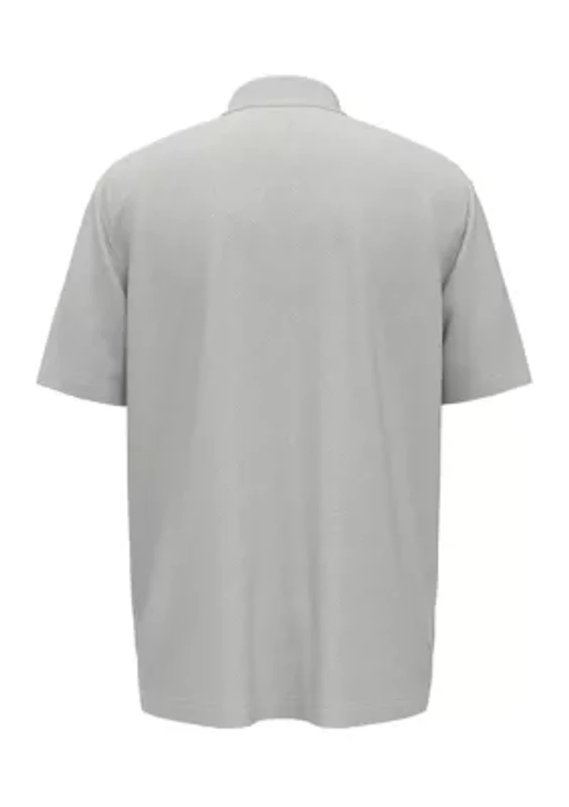 Men's Short Sleeve Heathered Golf Polo Shirt