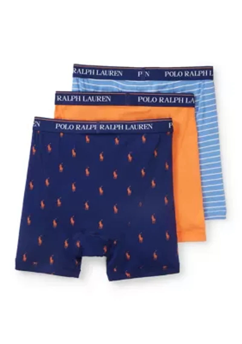 Classic Fit Boxer Briefs - 3 Pack
