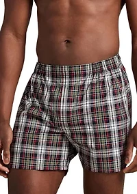Men's Classic Fit Cotton Woven Boxers