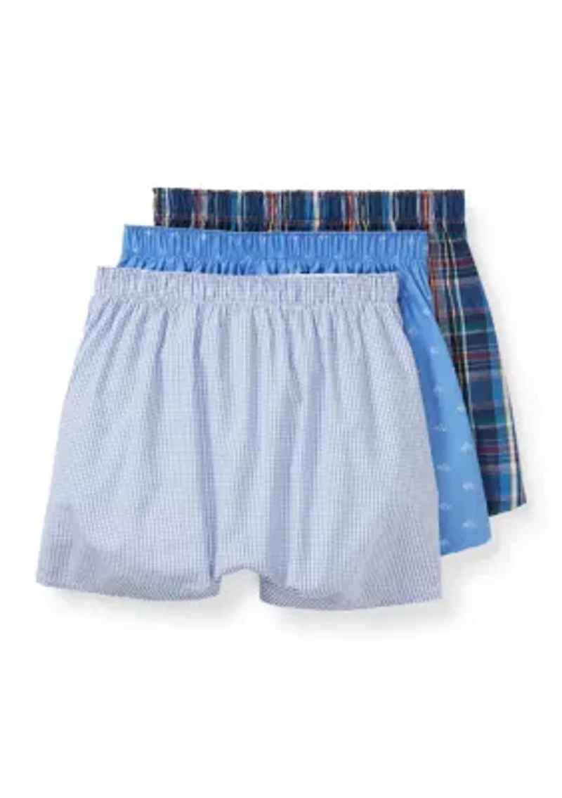 Clasic Fit Woven Boxer - 3 Pack
