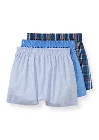 Clasic Fit Woven Boxer - 3 Pack