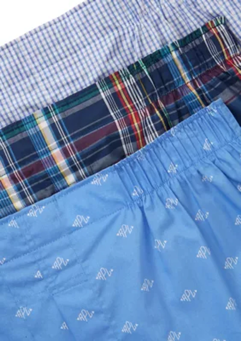 Clasic Fit Woven Boxer - 3 Pack