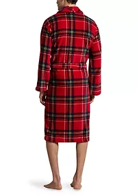 Microfiber Plush Plaid Robe