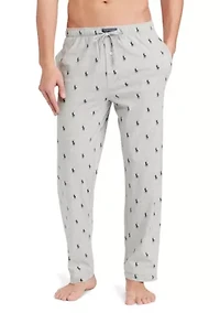 Pony-Print Jersey Pajama Pant