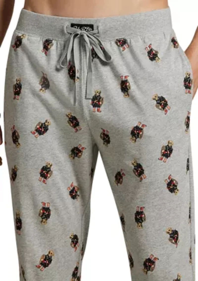 Men's Long Sleeve Crewneck Shirt and Pajama Joggers Set