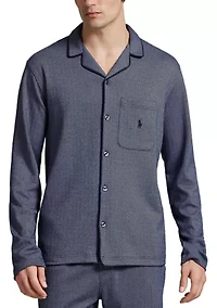 Herringbone Long Sleeve Pajama Top