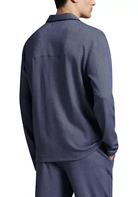 Herringbone Long Sleeve Pajama Top