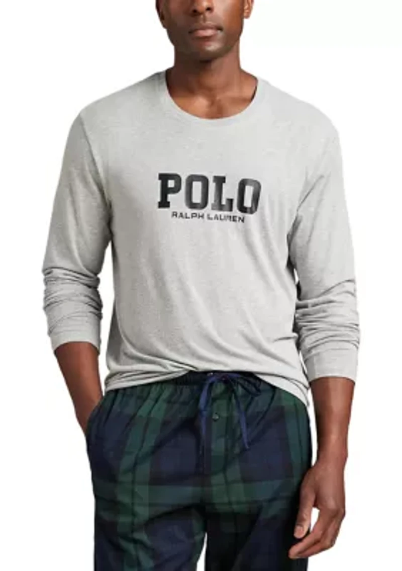 Men's Long Sleeve Crewneck Shirt and Pajama Pants Set