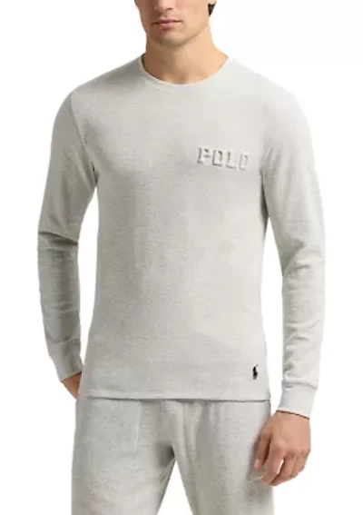 Men's Thermal Long Sleeve Crewneck Shirt