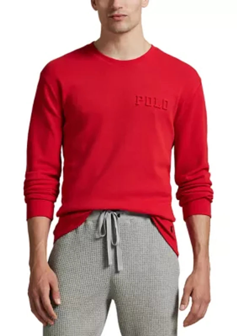 Men's Thermal Long Sleeve Crewneck Shirt