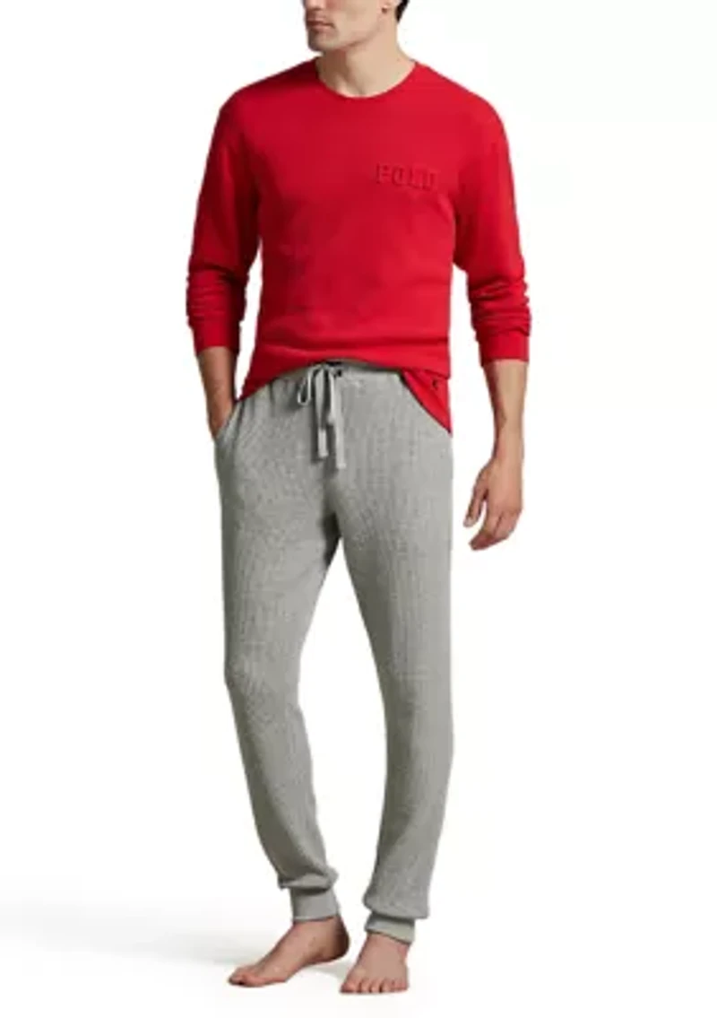 Men's Thermal Long Sleeve Crewneck Shirt