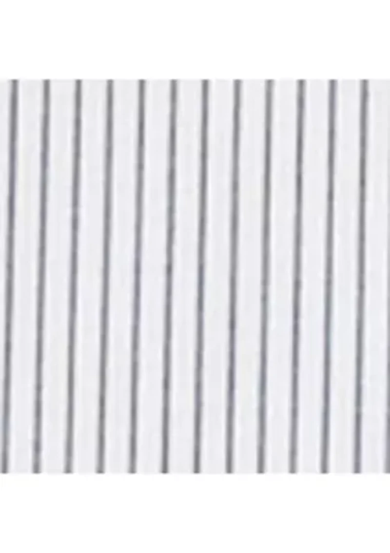 Stretch Cotton Slim Fit Thin Stripe Button-Down Shirt