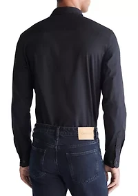 Men's Stretch Cotton Slim Button Down Shirt