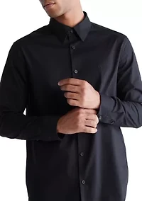 Men's Stretch Cotton Slim Button Down Shirt
