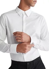 Men's Stretch Cotton Slim Button Down Shirt