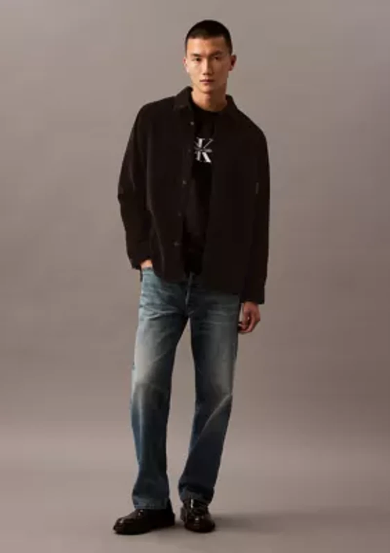 Long Sleeve Corded Overshirt
