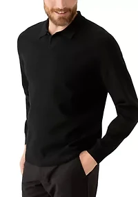 Men's Tech Knit Sweater Polo Shirt