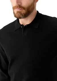 Men's Tech Knit Sweater Polo Shirt