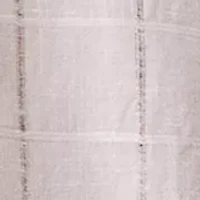 Men's Linen Cotton Windowpane Easy Shirt