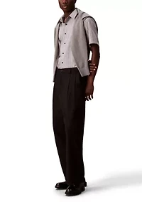Textured Cotton Stripe Easy Shirt