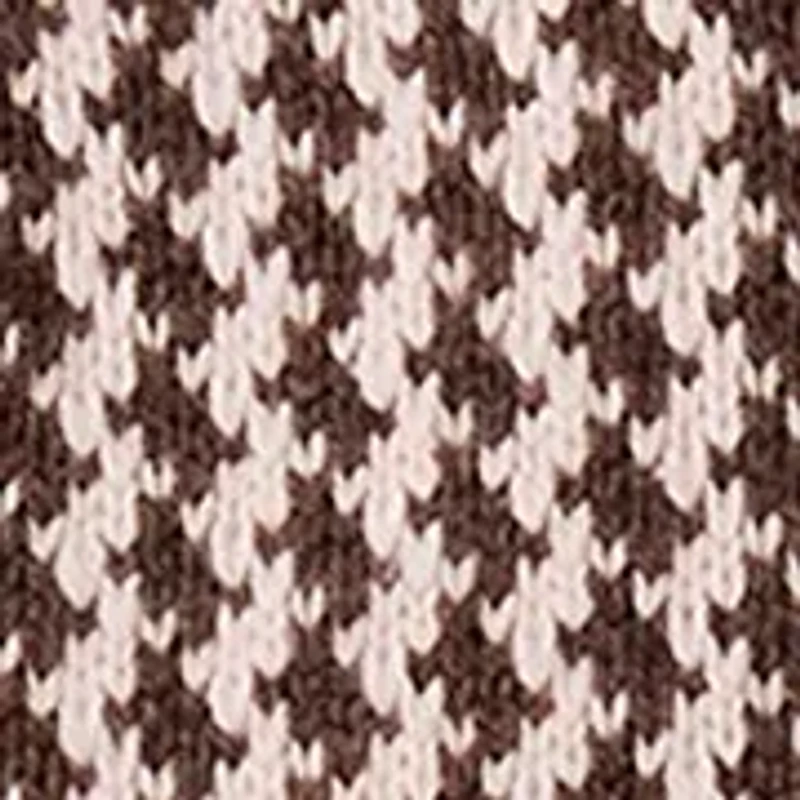 Long Sleeve Crewneck Patterned Sweater