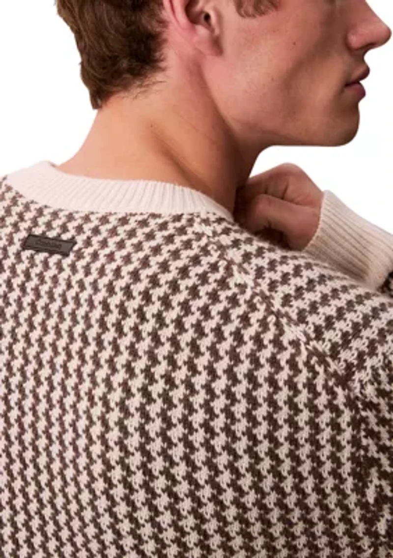 Long Sleeve Crewneck Patterned Sweater
