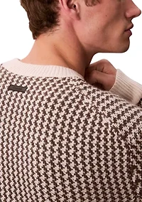 Long Sleeve Crewneck Patterned Sweater