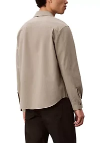 Men's Yarn-Dyed Stripe Seersucker Classic Button-Down Shirt