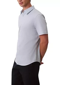 Supima Stretch Slim Button-Down Short Sleeve Shirt