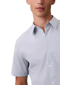 Supima Stretch Slim Button-Down Short Sleeve Shirt