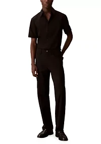 Supima Stretch Slim Button-Down Short Sleeve Shirt