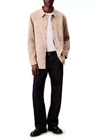 Long Sleeve Washed Canvas Shirt