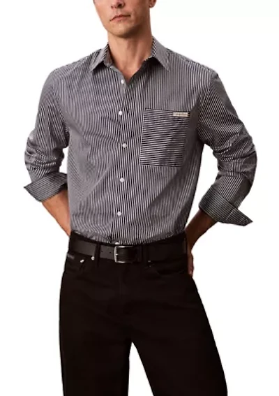 Cotton Satin Relaxed Shirt