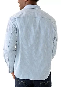 Cotton Satin Relaxed Shirt
