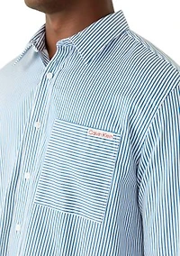 Cotton Satin Relaxed Shirt