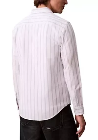 Men's Striped Oxford Classic Button-Down Shirt