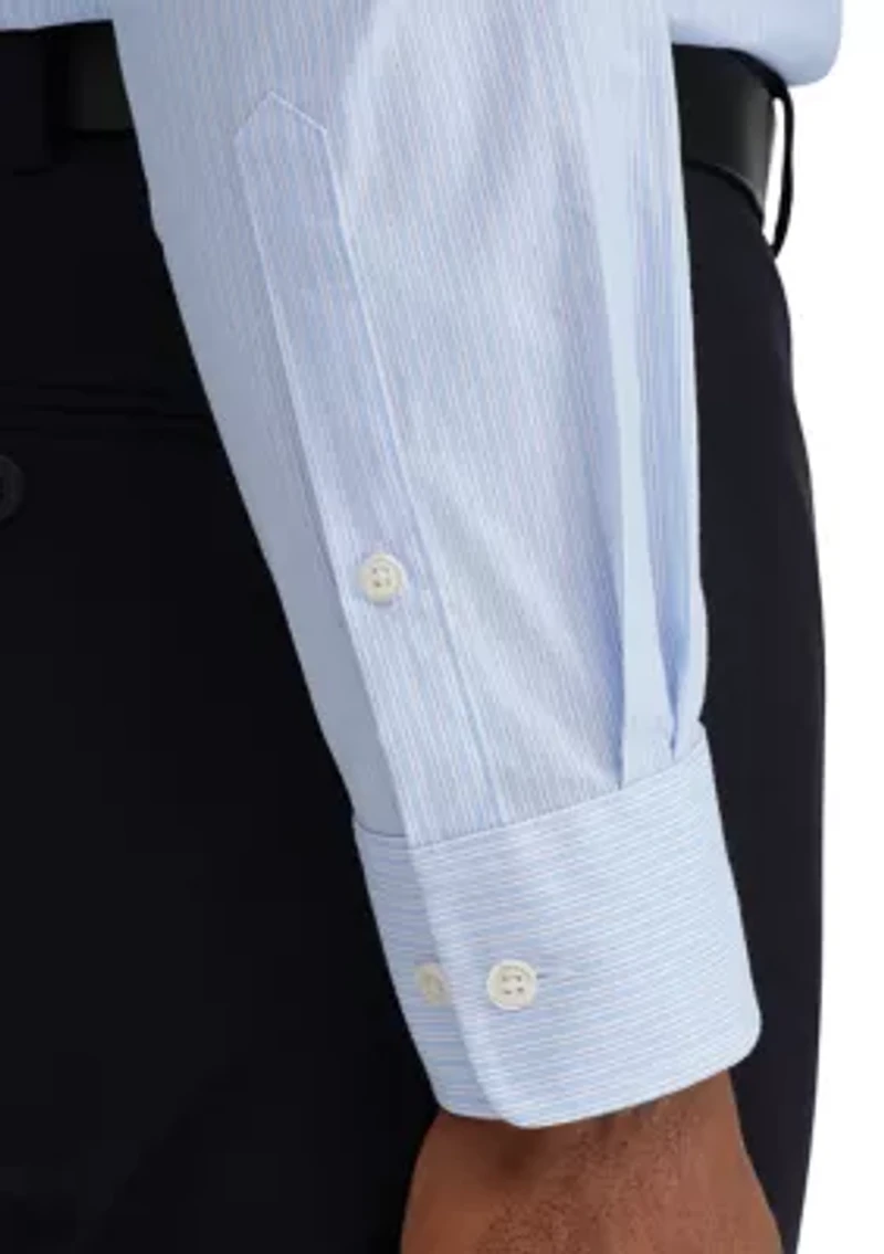 Men's Stretch Striped Button Down Shirt