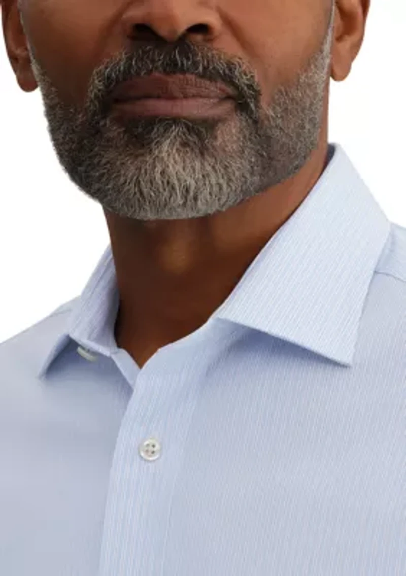 Men's Stretch Striped Button Down Shirt