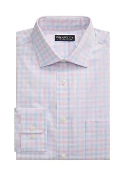 Men's Check Print Dress Shirt