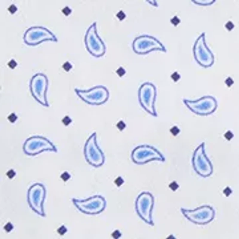 Men's Stretch Paisley Print Button Down Shirt