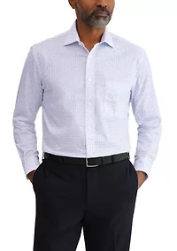 Men's Stretch Paisley Print Button Down Shirt