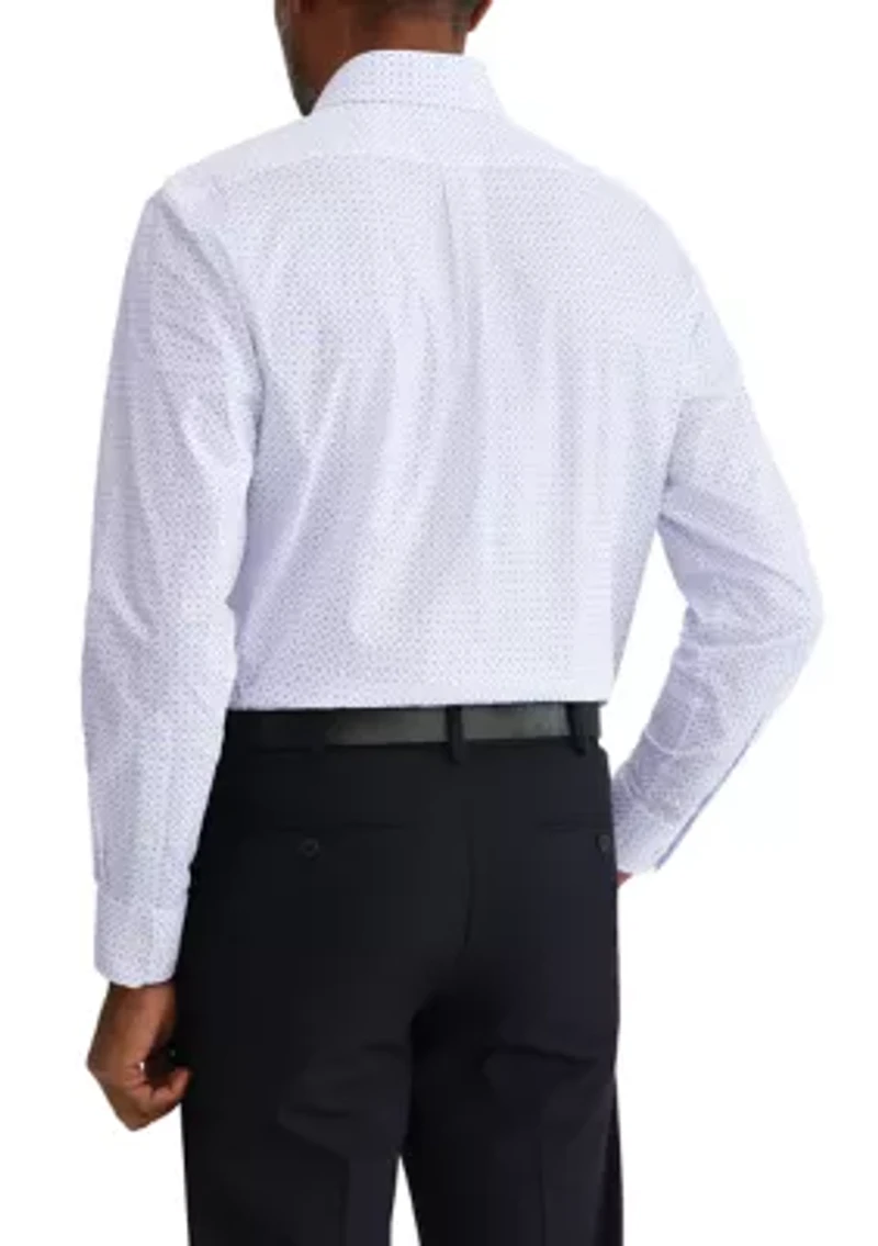 Men's Stretch Paisley Print Button Down Shirt