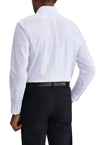 Men's Stretch Paisley Print Button Down Shirt