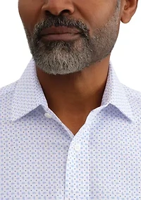 Men's Stretch Paisley Print Button Down Shirt