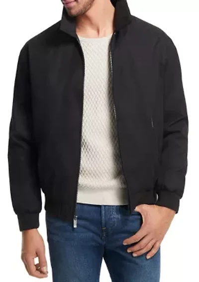 Big & Tall Microfiber Bomber Jacket