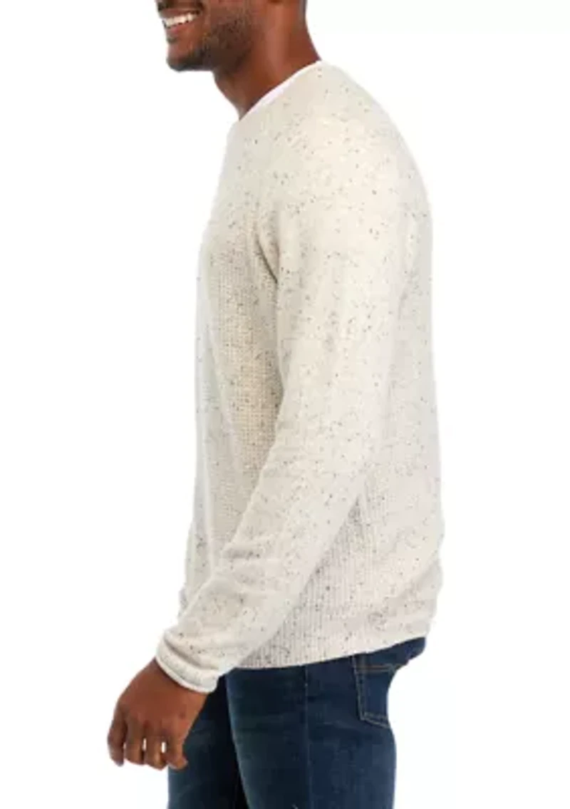 Men's Donegal Waffle Knit Sweater