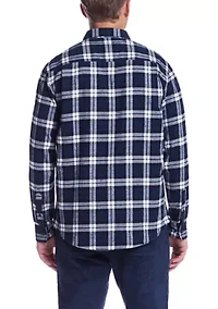 Men's Long Sleeve Brushed Flannel Shirt