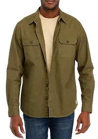 Men's Slub Canvas Work Overshirt