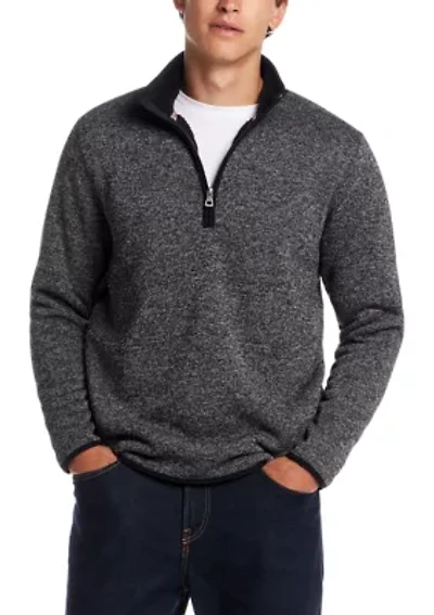 Men’s Sherpa Lined Quarter Zip Sweater Fleece